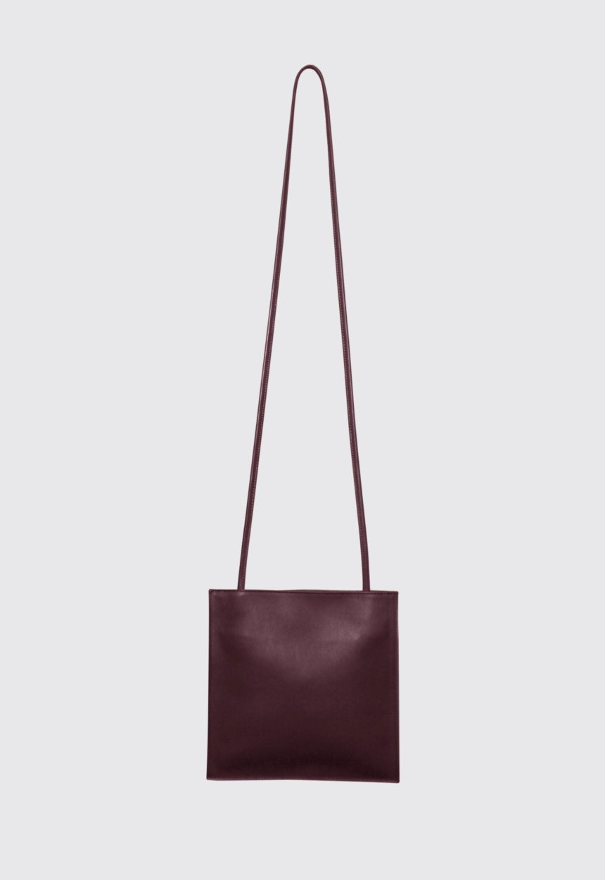 Jac + Jack A ESQUE Leather Pocket Bag - Smooth Burgundy